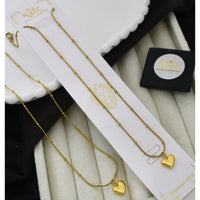 Klitz Stunning Premium Jewellery Heart Shape Chain Pendant