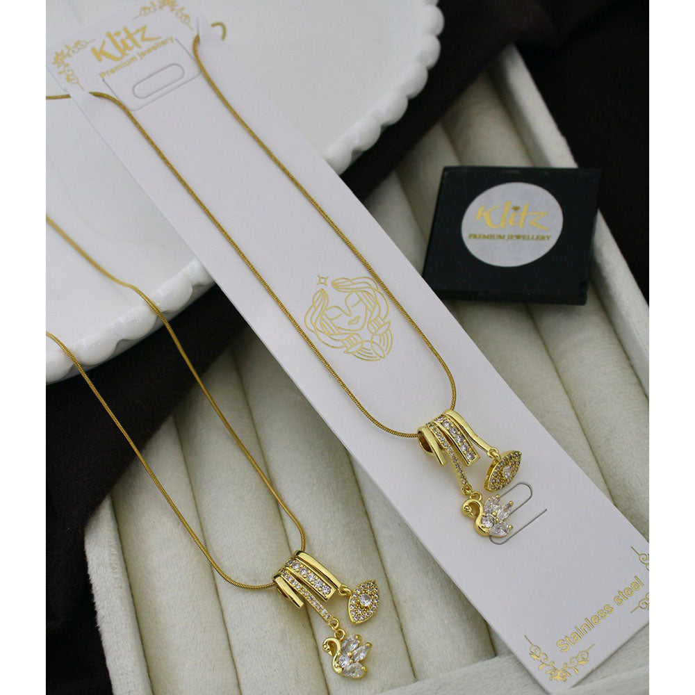 Klitz Classic Premium Jewellery Austrian Stone Chain Necklace