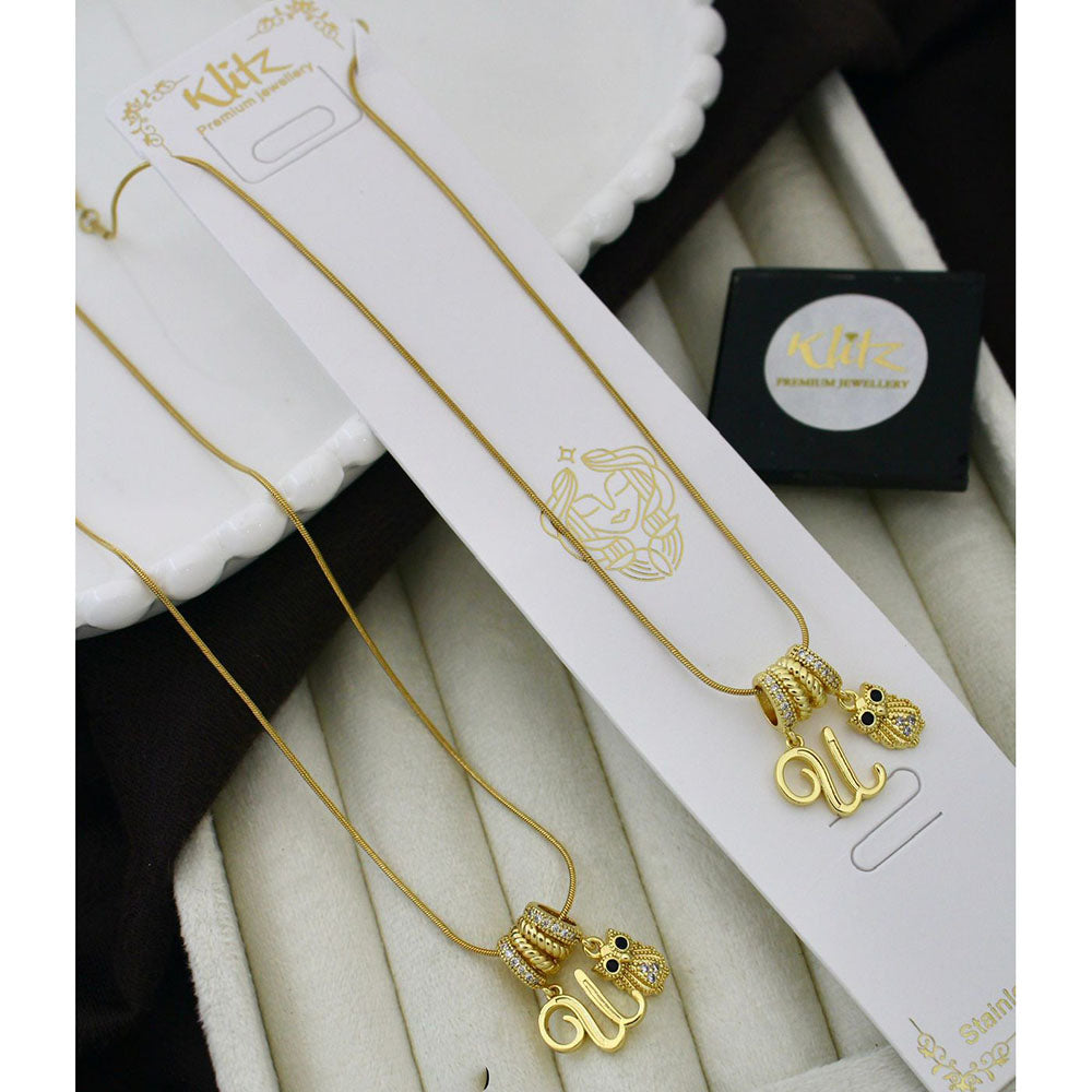 Klitz Classic Premium Jewellery Austrian Stone Chain Necklace