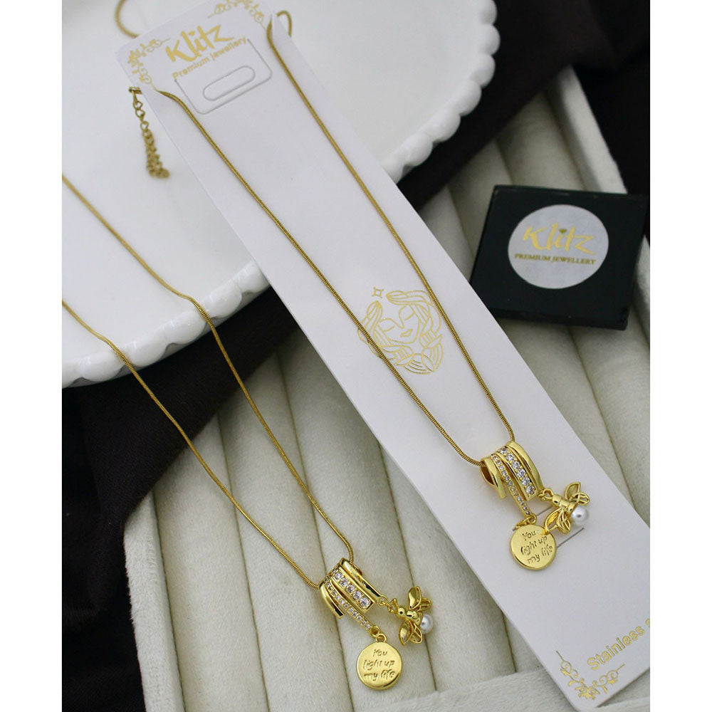 Klitz Classic Premium Jewellery Austrian Stone Chain Necklace