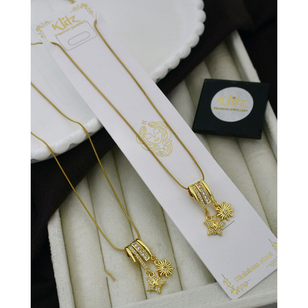 Klitz Classic Premium Jewellery Austrian Stone Chain Necklace