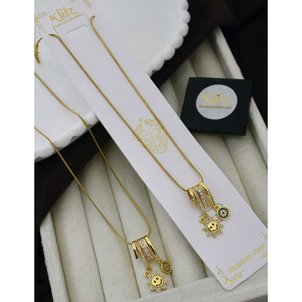 Klitz Classic Premium Jewellery Austrian Stone Chain Necklace