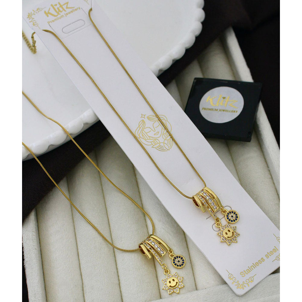 Klitz Classic Premium Jewellery Austrian Stone Chain Necklace