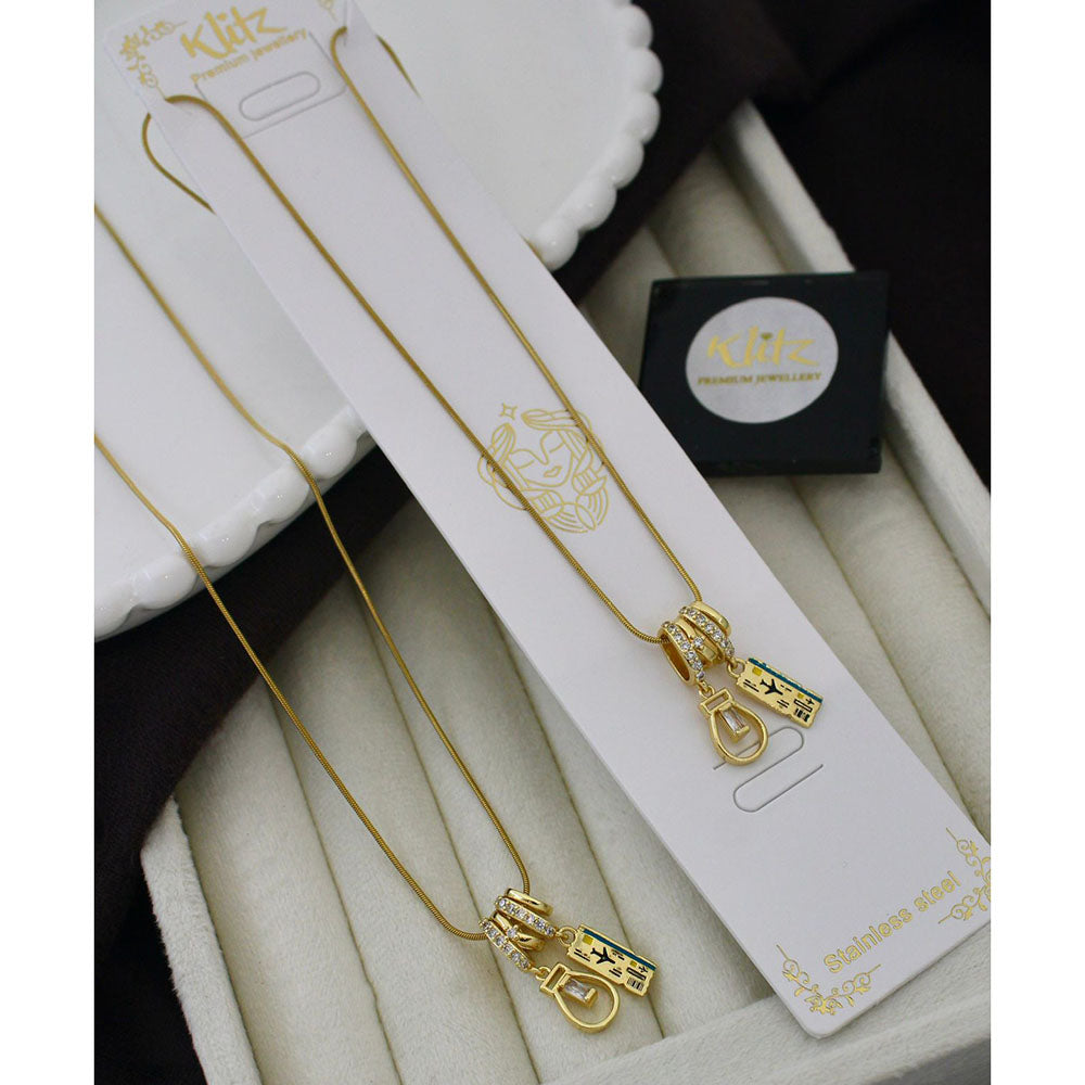 Klitz Classic Premium Jewellery Austrian Stone Chain Necklace