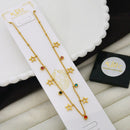 Klitz Classic Premium Jewellery Austrian Stone Heart Chain Necklace