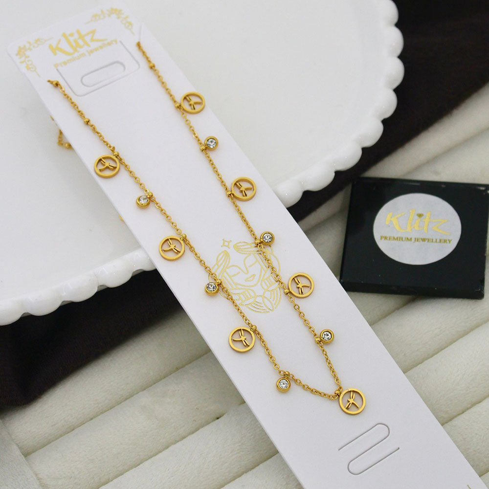 Klitz Classic Premium Jewellery Austrian Stone Chain Necklace