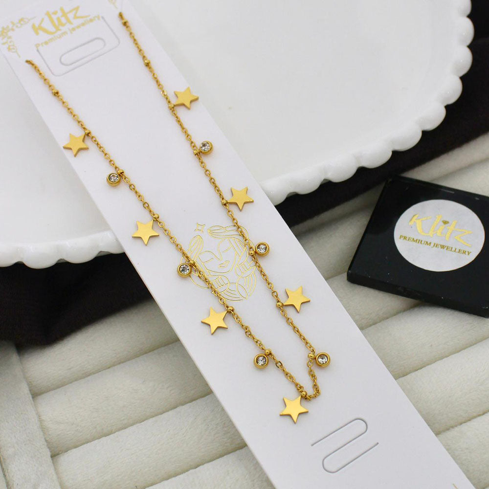 Klitz Classic Premium Jewellery Austrian Stone Chain Necklace