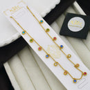 Klitz Stunning Premium Jewellery Crystal Stone Butterfly Sahpe Chain Pendant