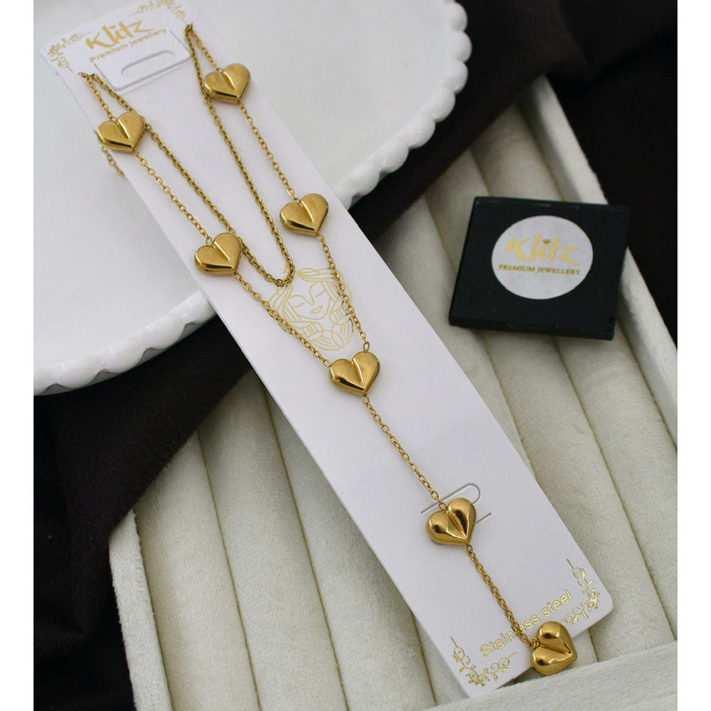 Klitz Classic Premium Jewellery Austrian Stone Chain Necklace