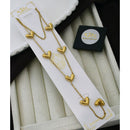 Klitz Classic Premium Jewellery Austrian Stone Heart Shape Chain Necklace