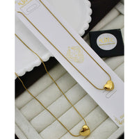 Klitz Stunning Premium Jewellery Heart Shape Chain Pendant