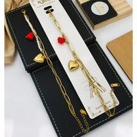 Klitz Premium Jewellery Heart Shape And Pearl Bracelet Collection