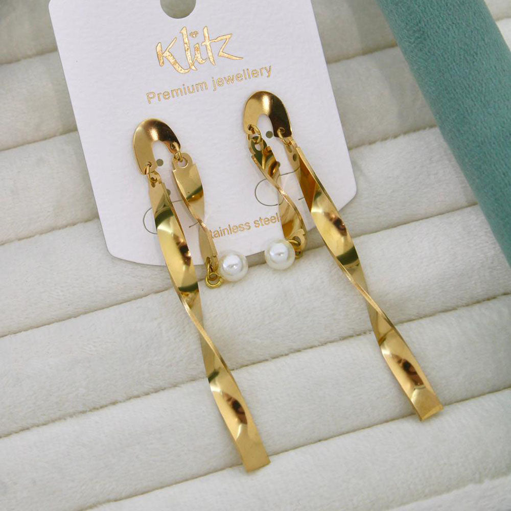 Klitz Elegant Premium Jewellery Pearl Dangler Earrings