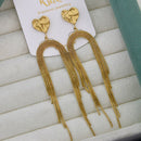 Klitz Elegant Premium Jewellery Heart Shape Dangler Earrings