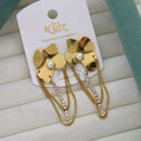 Klitz Elegant Premium Jewellery Austrian Stone And Pearl Dangler Earrings
