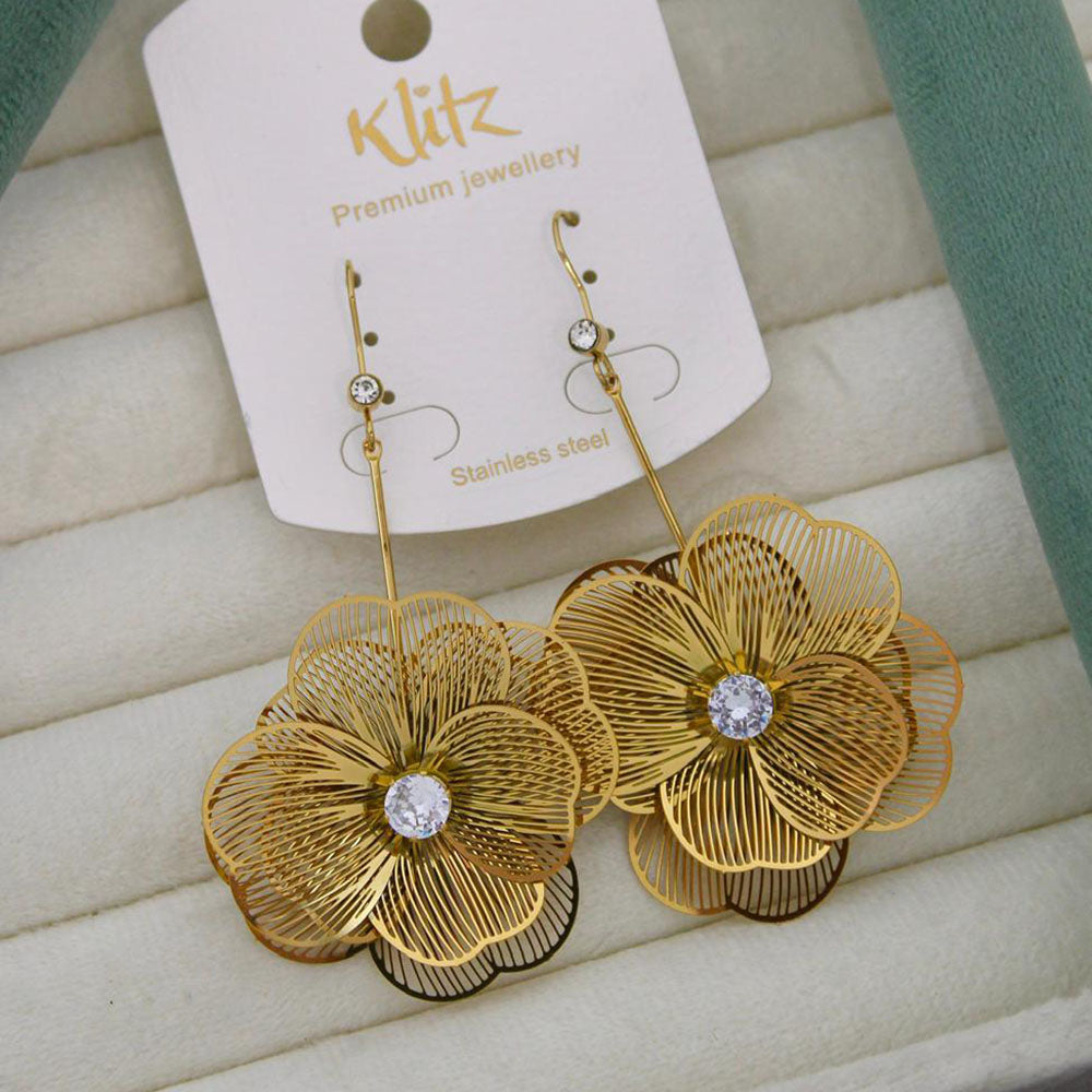 Klitz Elegant Premium Jewellery Austrian Stone Dangler Earrings