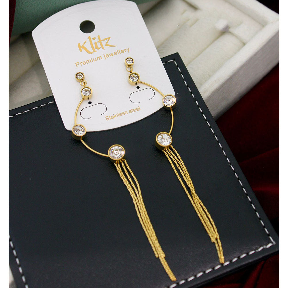 Klitz Elegant Premium Jewellery Austrian Stone Dangler Earrings