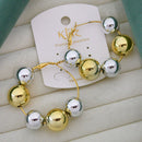 Klitz Stunning Fashion 2 Tone Plated Hoop Earring