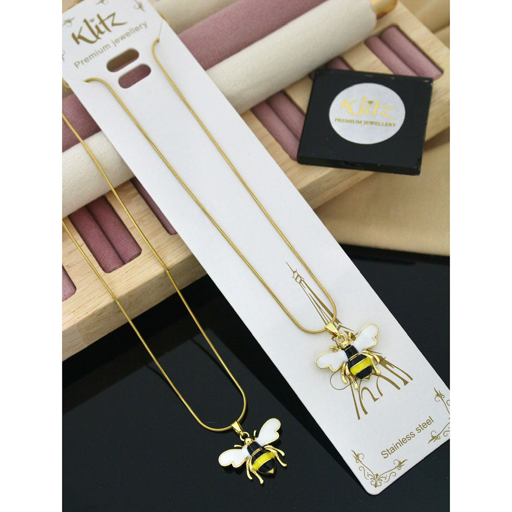 Klitz Premium Jewellery Designer Meenakari Bee Charm  Pack of 12 Chain Pendant