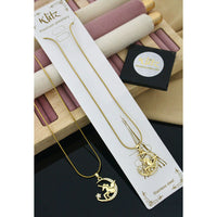 Klitz Premium Jewellery Crescent Horse Moon Pack of 12 Chain Pendant