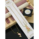 Klitz Premium Jewellery Designer Dolphin Austrian Stone Pack of 12 Chain Pendant