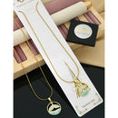 Klitz Premium Jewellery Austrian Stone Pack of 12 Chain Pendant