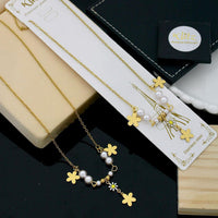  Klitz Premium Jewellery  Pack of 12 Nature Inspired Tree Charm Pearl Necklace