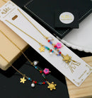  Klitz Premium Jewellery  Pack of 12 Nature Inspired Tree Charm Pearl Necklace