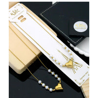  Klitz Premium Jewellery  Pack of 12 Pearl Heart Shape Necklace