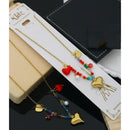  Klitz Premium Jewellery  Pack of 12 Pearl Heart Shape Necklace