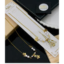  Klitz Premium Jewellery  Pack of 12 Nature Inspired Tree Charm Pearl Necklace