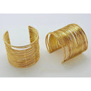 Klitz Elegant Stainless Steel Multi-Wire Openable Cuff Bracelet