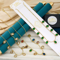 Klitz Designer Crystal Stone Necklace (Pack of 12)