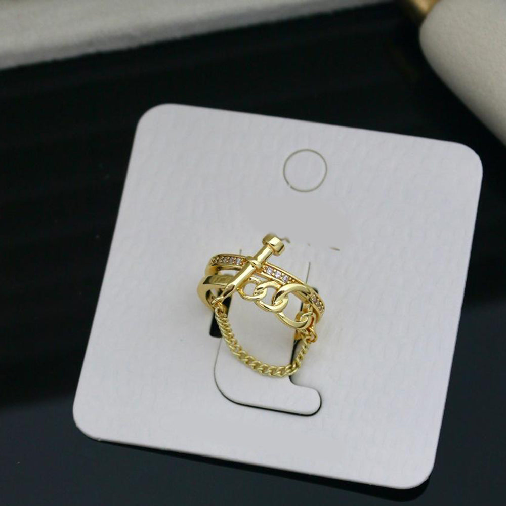 Klitz Sparkling Austrian Stone Cocktail Ring