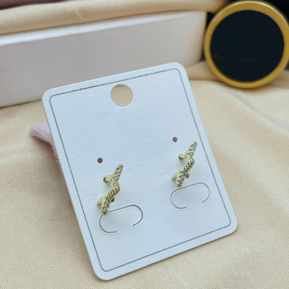 Klitz Stylish Stainless Steel Austrian Stone Studs Earrings