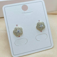 Klitz Stylish Stainless Steel Austrian Stone Studs Earrings