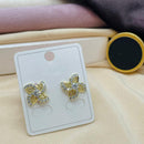 Klitz Stylish Stainless Steel Austrian Stone Studs Earrings