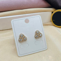 Klitz Stylish Stainless Steel Austrian Stone Studs Earrings
