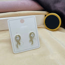 Klitz Stylish Stainless Steel Austrian Stone Studs Earrings