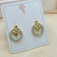 Klitz Stylish Stainless Steel Austrian Stone Studs Earrings