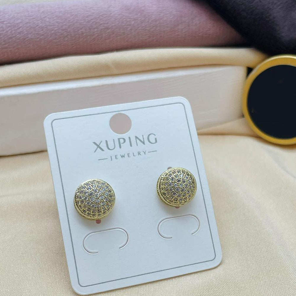 Klitz Stylish Stainless Steel Austrian Stone Studs Earrings