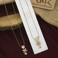 Klitz Premium Jewellery Crystal Stone Necklace (Pack of 12)