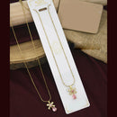 Klitz Premium Jewellery Crystal Stone Bow Necklace (Pack of 12)