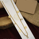 Klitz Premium Stainless Steel Crystal Stone And Floral Chain Necklace (Pack of 12)