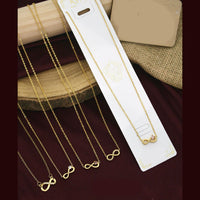 Klitz Premium Stainless Steel Crystal Stone Chain Necklace (Pack of 12)