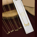 Klitz Premium Stainless Steel Crystal Stone Chain Necklace (Pack of 12)