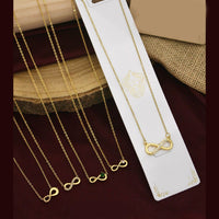 Klitz Premium Stainless Steel Crystal Stone Chain Necklace (Pack of 12)