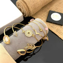 Klitz Crystal Stone Designer Hand Harness Bracelet (Pack of 12)