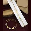 Klitz Beautiful Heart Charm Design Bracelet for Girls & Women