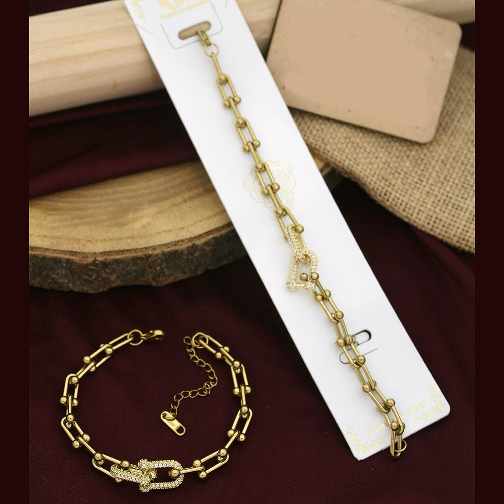 Klitz Beautiful Austrian Stone Design Bracelet for Girls & Women